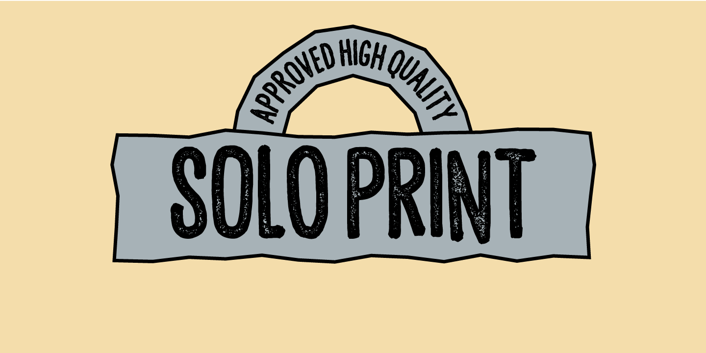 Solo Print Font preview